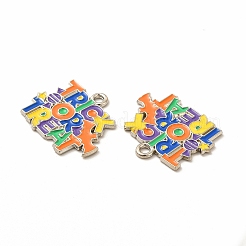 Crémaillère placage pendentifs en émail d'alliage&nbsp;FIND-G054-19P