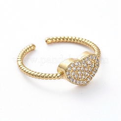 Anelli polsini regolabili in ottone&nbsp;X-RJEW-G096-23G