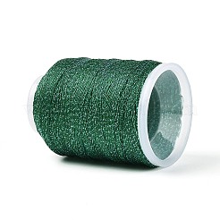 Cordon en polyester pailleté double brin de 200 m avec fil métallique&nbsp;OCOR-T019-01A-14