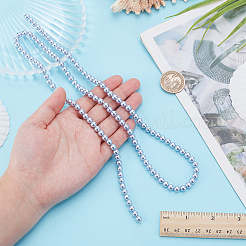 2 brin de perles de coquillage teintées&nbsp;SHEL-HY0001-12