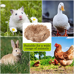 Soie de jute pour nid d'oiseau&nbsp;DIY-CN0003-19A