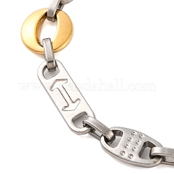 201 Edelstahl-Armbänder mit ovalen Pfeilgliedern&nbsp;BJEW-B078-119GP