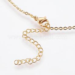 Colliers pendentifs en acier inoxydable 304&nbsp;NJEW-D277-34