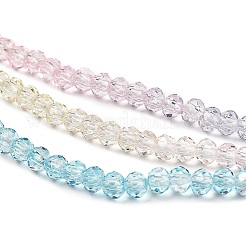 Brins de perles de verre peints transparents&nbsp;X1-DGLA-A034-T1mm-A21