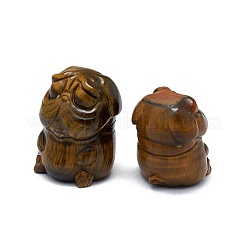 Natürliche Tigerauge-Skulptur-Display-Dekorationen&nbsp;G-F719-56B
