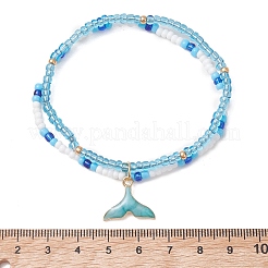Braccialetti con ciondoli in lega oceanica&nbsp;BJEW-MZ00338-02