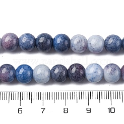 Colliers de perles de verre teintées à effet ombré&nbsp;GLAA-T031-01O-04
