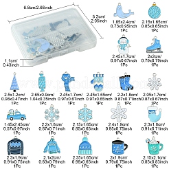 20 pendentif en alliage émaillé sur le thème de l'hiver&nbsp;ENAM-FS0001-97
