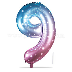 Ballons aus Aluminiumfolie mit Farbverlauf Nr. 9&nbsp;AJEW-TADJ0001-23J