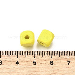 Perles en bois peintes par pulvérisation&nbsp;WOOD-P021-01B-27