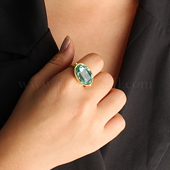 Fingerringe aus 304 Edelstahl mit Zirkonia&nbsp;WGD8E49-01