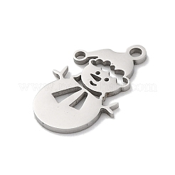 Pendenti in acciaio inox anti-appannamento natale 201&nbsp;STAS-Q015-09P