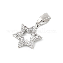 Colgante micropavé cubic zirconia de latón&nbsp;KK-P299-14P
