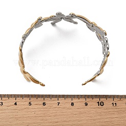 304 Edelstahl-Armreife für Damen&nbsp;BJEW-G757-07GP