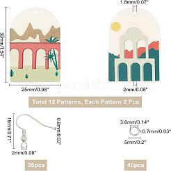 DIY baumeln Ohrring machen Kits&nbsp;DIY-NB0005-18