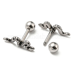 Ohrstecker aus 304 Edelstahl&nbsp;EJEW-Z034-17AS