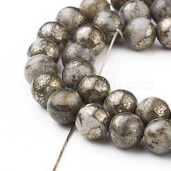 Natürliche Pyrit Perlen Stränge&nbsp;X-G-G839-01-10mm