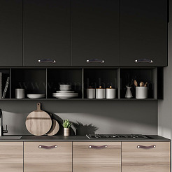 6 Satz ovale Lederschrankgriffe in 2 Farben&nbsp;FIND-HY0003-57