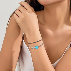30 Stück koreanisches gewachstes Polyesterband zum Basteln von Armbändern&nbsp;YC-TADJ0001-02C