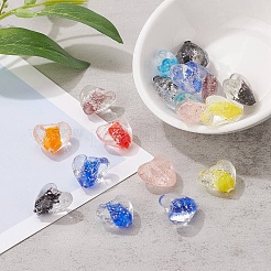 20 pz perline di lampwork luminose fatte a mano&nbsp;LAMP-YW0001-04