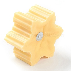 Bougies d'aromathérapie sans fumée en forme de flocon de neige&nbsp;DIY-C001-01C