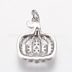 Ottone micro spianare pendenti zirconi&nbsp;X-ZIRC-G139-15P