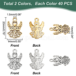 Tibetische Stil Anhänger & Charms&nbsp;TIBEP-PH0004-98