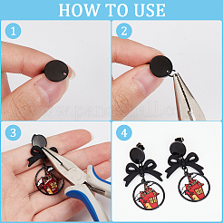 36 pieza de accesorios para pendientes de acero inoxidable 304&nbsp;STAS-SP0001-59EB