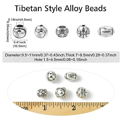 Perline in lega di stile tibetano 50 pz 5 stili&nbsp;FIND-CJ0003-62