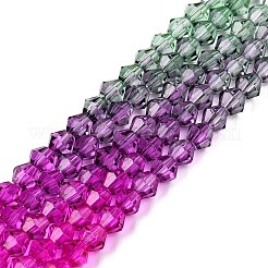 Colori sfumati da cuocere fili di perline di vetro&nbsp;X-DGLA-A039-T6mm-A09