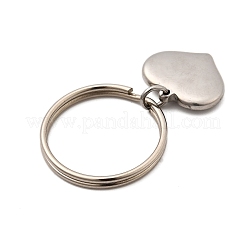 4 llavero de corazón de acero inoxidable 304&nbsp;KEYC-JKC01373