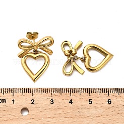 Orecchini pendenti in acciaio inossidabile 304&nbsp;EJEW-Q040-02A-G