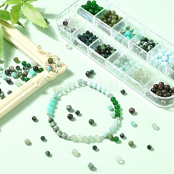 DIY-Kits zur Herstellung von Armbändern aus runden Naturedelsteinperlen&nbsp;DIY-YW0011-84
