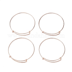 Fabbricazione del braccialetto espandibile in ferro regolabile&nbsp;LS-BJEW-R038-RG