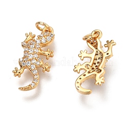 Pendentifs en laiton zircon cubique transparent&nbsp;X-ZIRC-O036-46G