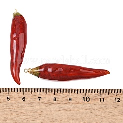 Pendentifs en résine époxy et piments séchés&nbsp;RE-CBAAE94-02G