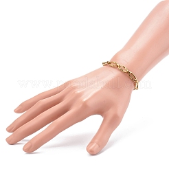 304 Edelstahl-Armbänder mit ovalen Gliederketten&nbsp;X-BJEW-JB06101-01
