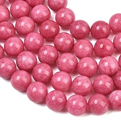 Gefärbt natürlichen weißen Jade Perlen Stränge&nbsp;GG-CBAD029-A10-10mm