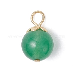 21 Stück 21 Stile natürliche & synthetische gemischte Edelsteine runde Charms&nbsp;PALLOY-JF04619-01