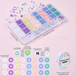 DIY-Sets zur Herstellung von Armbändern aus Polymer-Ton und Acrylperlen&nbsp;DIY-YW0011-41