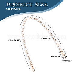 Sangles de sac en résine en forme de larme&nbsp;PURS-WH0001-05B