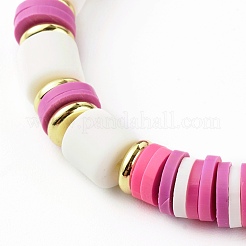 Ensembles de bracelets extensibles en perles d'argile polymère faites à la main&nbsp;BJEW-JB06353-01