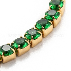 Gliederkettenarmbänder aus 304 Edelstahl mit Strassen&nbsp;STAS-A052-15M