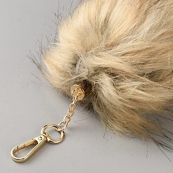 Anhängerdekorationen aus simuliertem Fuchspelz&nbsp;FIND-WH0126-918