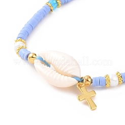 Bracelets de perles de nylon tressés réglables&nbsp;BJEW-JB06199