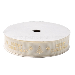Ruban gros-grain polyester thème noël plat&nbsp;OCOR-YWC0001-01A-01