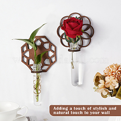 2 Set 2 Stile Wandbehang-Terrarien-Pflanzgefäß mit Kunststoffrohr&nbsp;ODIS-GA0001-53C