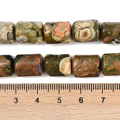 Natur Rhyolith Jaspis Perlen Stränge&nbsp;G-S396-03B