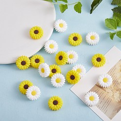 20 Stück 2 Stile Daisy Flower Silikon Fokalperlen&nbsp;JX649A