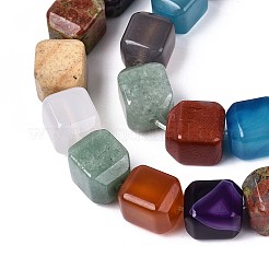 Natürliche und synthetische gemischt Steinperlen Stränge&nbsp;G-T142-77